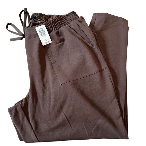 Torrid Brown Twill Tapered Pants 1 - Picture 1 of 9